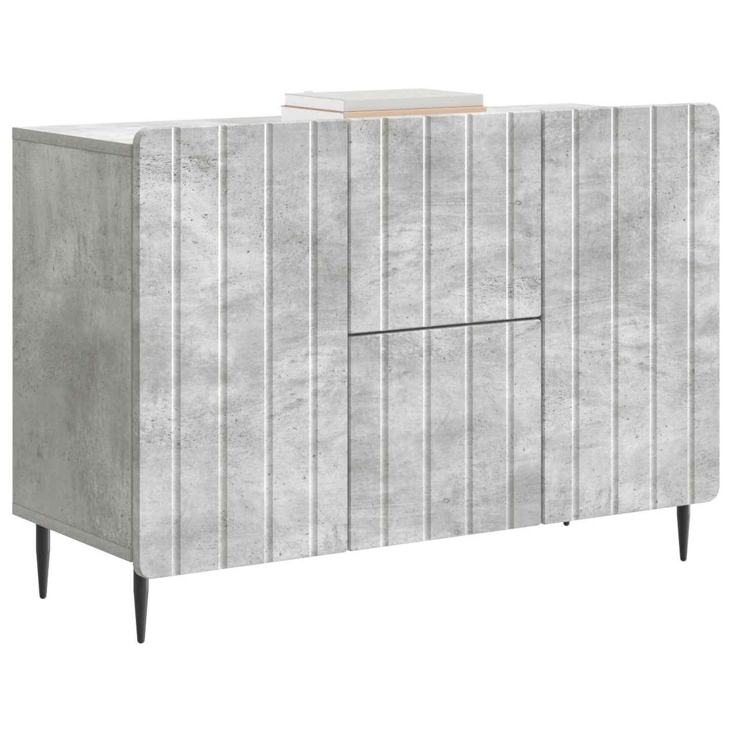 vidaXL Sideboard Concrete Grey 89 x 34.5 x 62 cm Engineered Wood