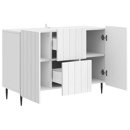 vidaXL Sideboard High Gloss White 89 x 34.5 x 62 cm Engineered Wood