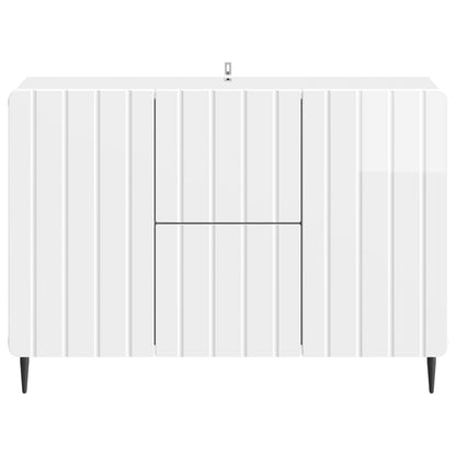 vidaXL Sideboard High Gloss White 89 x 34.5 x 62 cm Engineered Wood