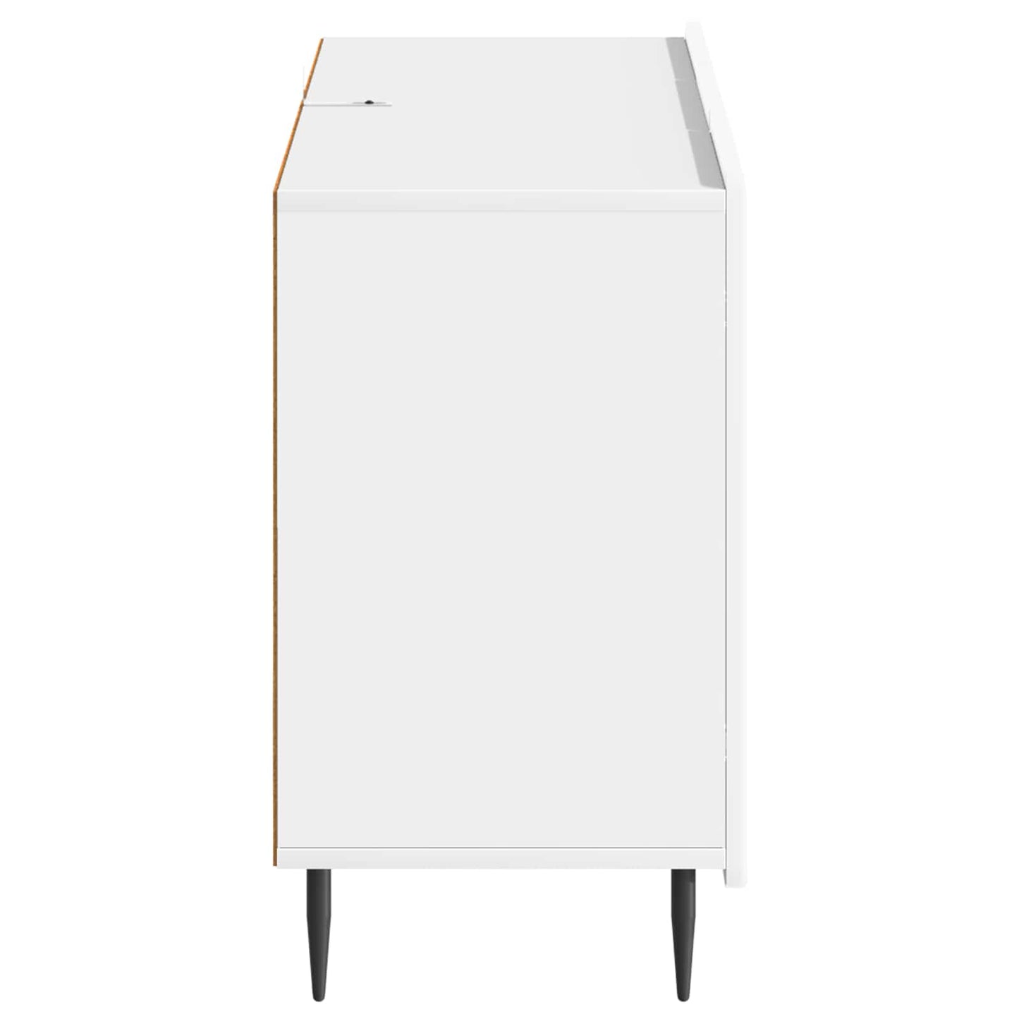 vidaXL Sideboard High Gloss White 89 x 34.5 x 62 cm Engineered Wood