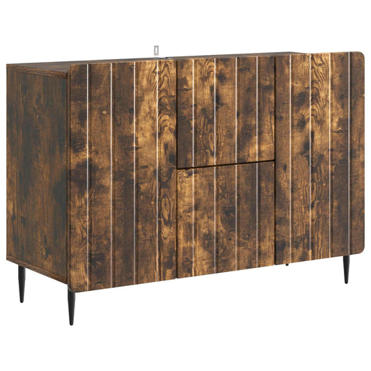 vidaXL Sideboard Smoked Oak 89 x 34.5 x 62 cm Engineered Wood