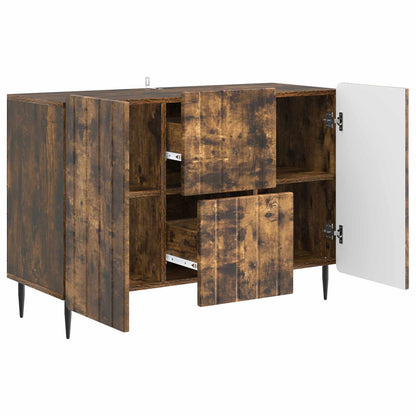 vidaXL Sideboard Smoked Oak 89 x 34.5 x 62 cm Engineered Wood