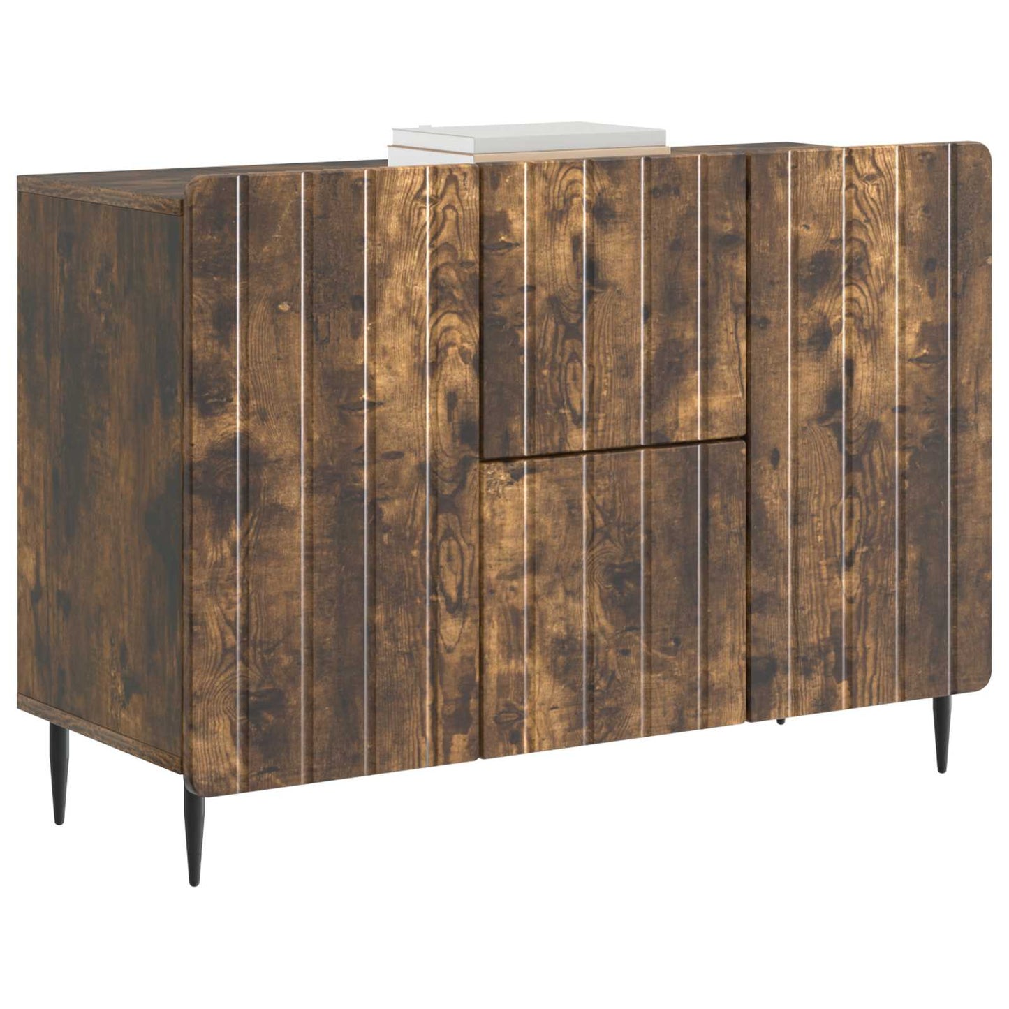 vidaXL Sideboard Smoked Oak 89 x 34.5 x 62 cm Engineered Wood