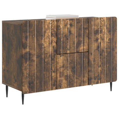 vidaXL Sideboard Smoked Oak 89 x 34.5 x 62 cm Engineered Wood