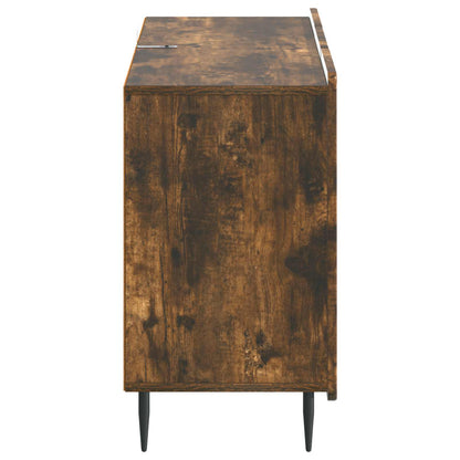 vidaXL Sideboard Smoked Oak 89 x 34.5 x 62 cm Engineered Wood
