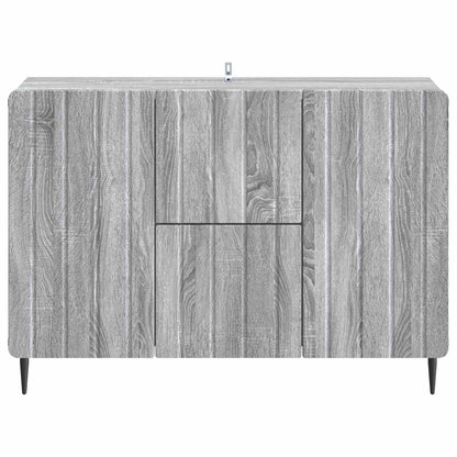 vidaXL Sideboard Grey Sonoma 89 x 34.5 x 62 cm Engineered Wood