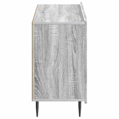 vidaXL Sideboard Grey Sonoma 89 x 34.5 x 62 cm Engineered Wood