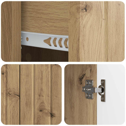 vidaXL Sideboard Artisan Oak 89 x 34.5 x 62 cm Engineered Wood