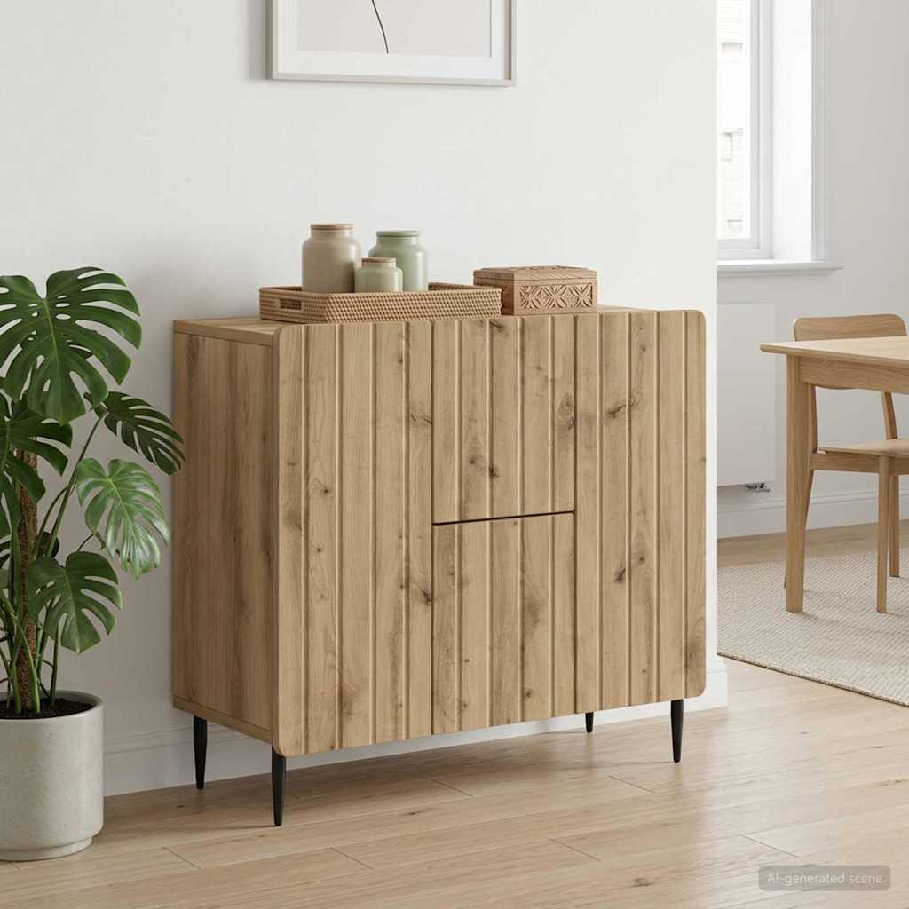 vidaXL Sideboard Artisan Oak 89 x 34.5 x 62 cm Engineered Wood