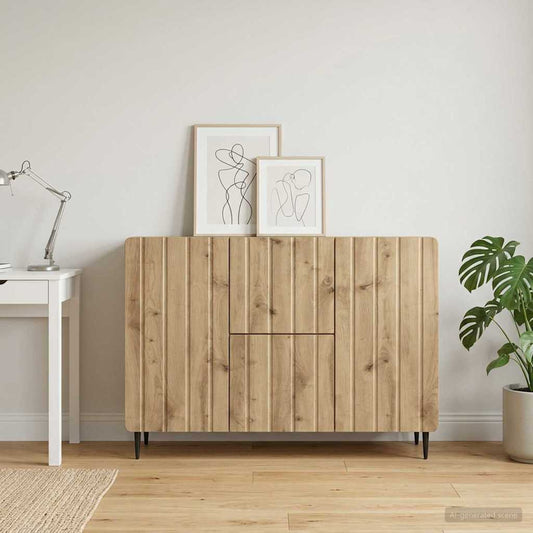 vidaXL Sideboard Artisan Oak 89 x 34.5 x 62 cm Engineered Wood