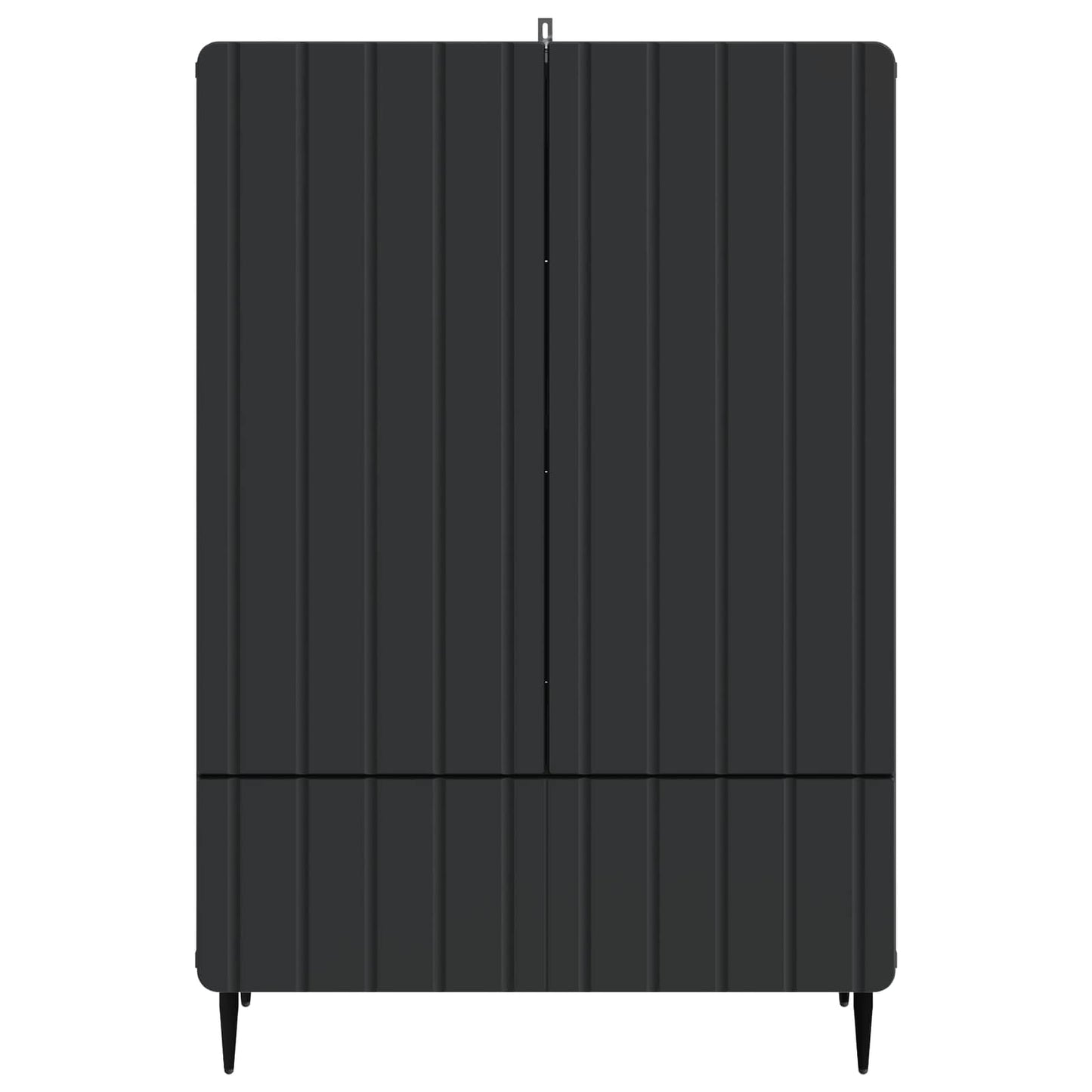 vidaXL Sideboard with Drawer Black 66 x 34.5 x 97 cm Engineered Wood