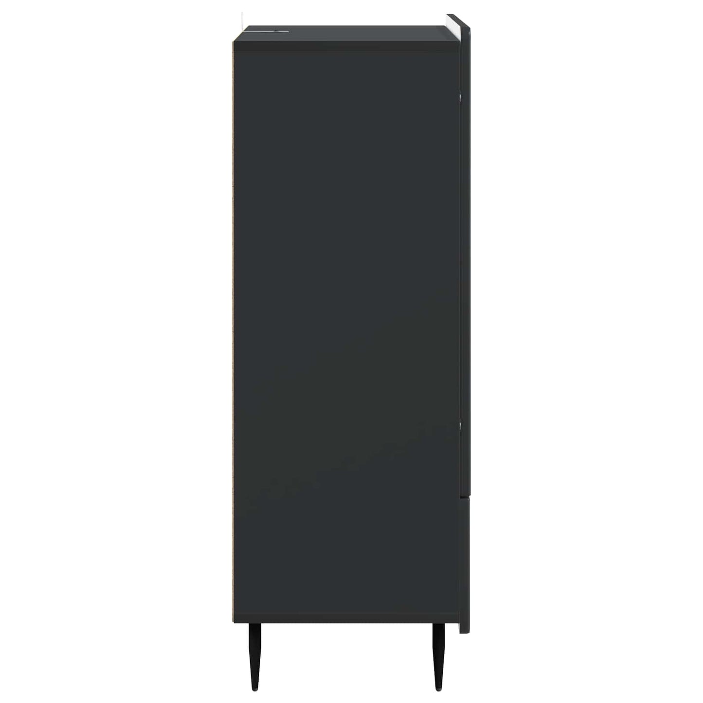 vidaXL Sideboard with Drawer Black 66 x 34.5 x 97 cm Engineered Wood