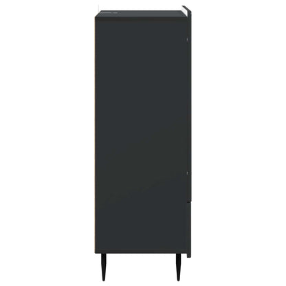 vidaXL Sideboard with Drawer Black 66 x 34.5 x 97 cm Engineered Wood