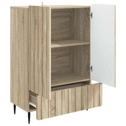 vidaXL Sideboard Sonoma Oak 66 x 34.5 x 97 cm Engineered Wood