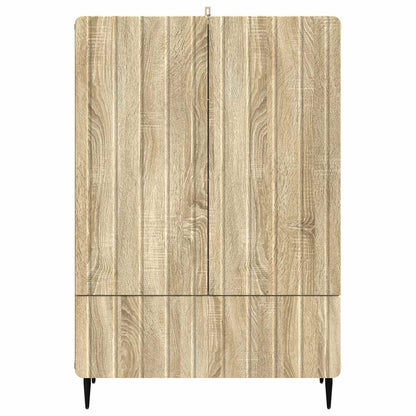 vidaXL Sideboard Sonoma Oak 66 x 34.5 x 97 cm Engineered Wood