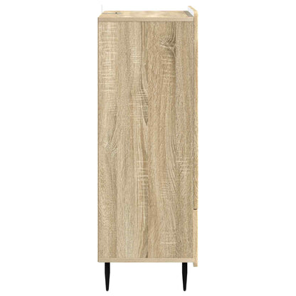 vidaXL Sideboard Sonoma Oak 66 x 34.5 x 97 cm Engineered Wood
