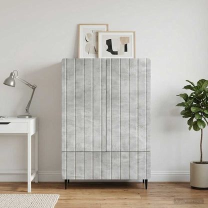 vidaXL Sideboard Concrete Grey 66 x 34.5 x 97 cm Engineered Wood