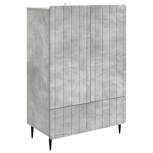 vidaXL Sideboard Concrete Grey 66 x 34.5 x 97 cm Engineered Wood