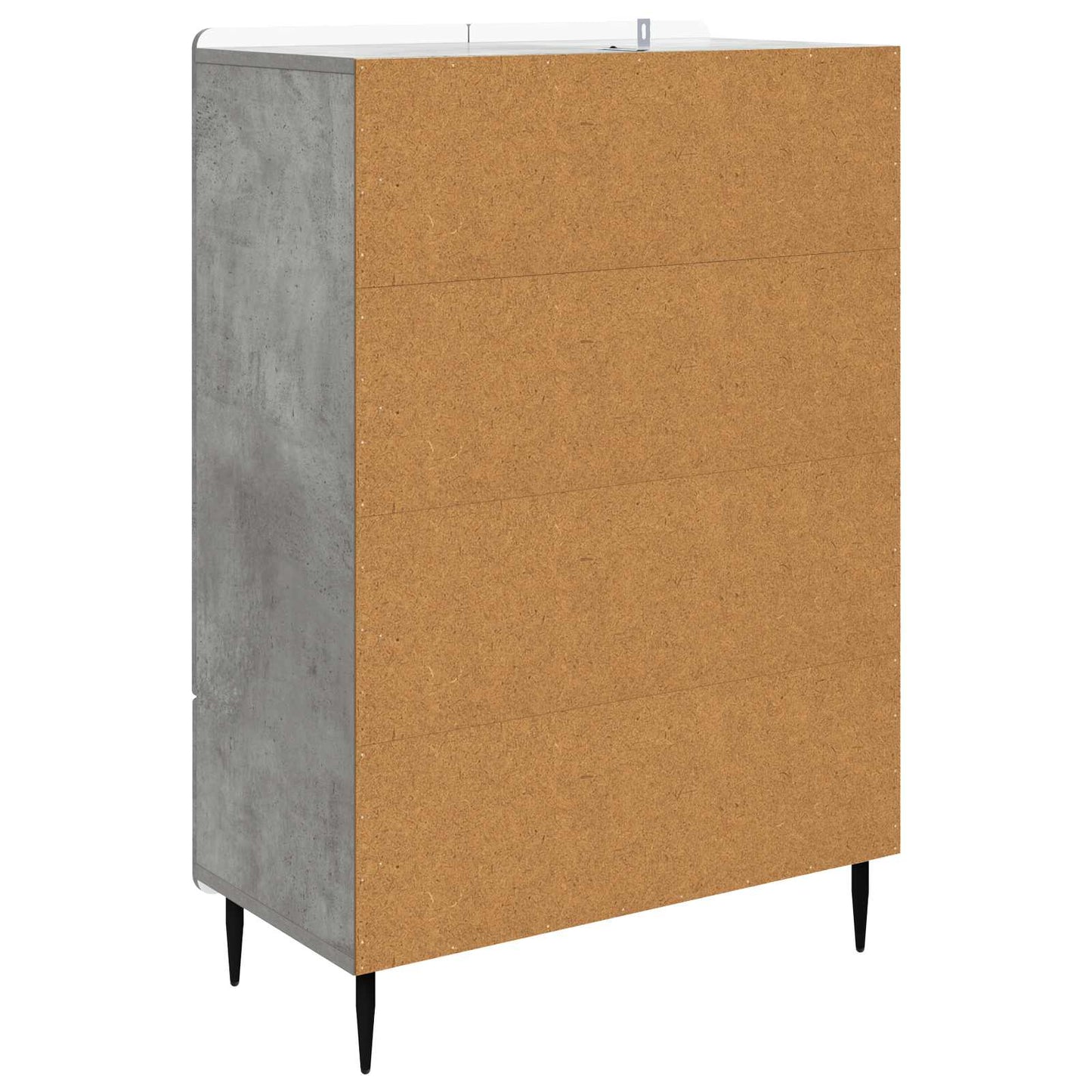 vidaXL Sideboard Concrete Grey 66 x 34.5 x 97 cm Engineered Wood