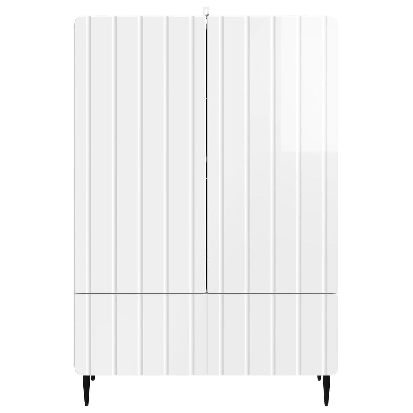 vidaXL Sideboard High Gloss White 66 x 34.5 x 97 cm Engineered Wood