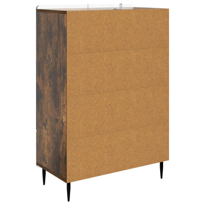 vidaXL Sideboard Smoked Oak 66 x 34.5 x 97 cm Engineered Wood