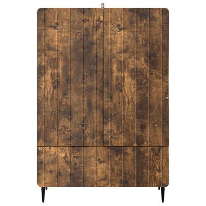 vidaXL Sideboard Smoked Oak 66 x 34.5 x 97 cm Engineered Wood