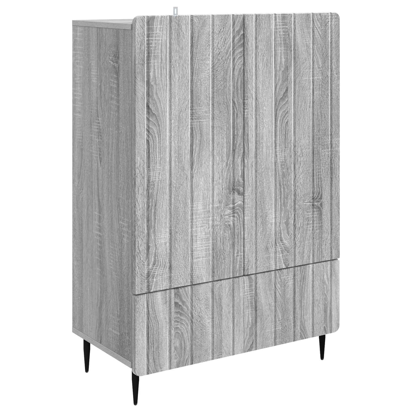 vidaXL Sideboard Grey Sonoma 66 x 34.5 x 97 cm Engineered Wood