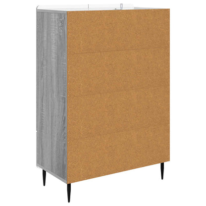 vidaXL Sideboard Grey Sonoma 66 x 34.5 x 97 cm Engineered Wood