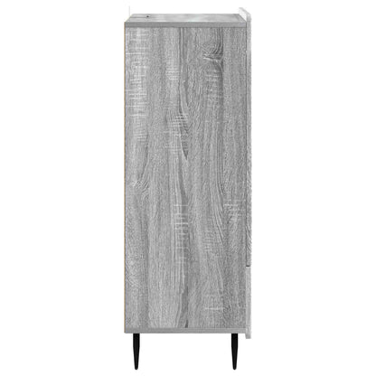 vidaXL Sideboard Grey Sonoma 66 x 34.5 x 97 cm Engineered Wood
