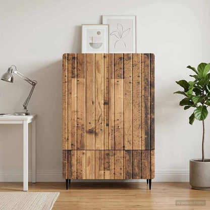 vidaXL Sideboard Old Wood 66 x 34.5 x 97 cm Engineered Wood