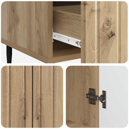 vidaXL Sideboard Artisan Oak 66 x 34.5 x 97 cm Engineered Wood