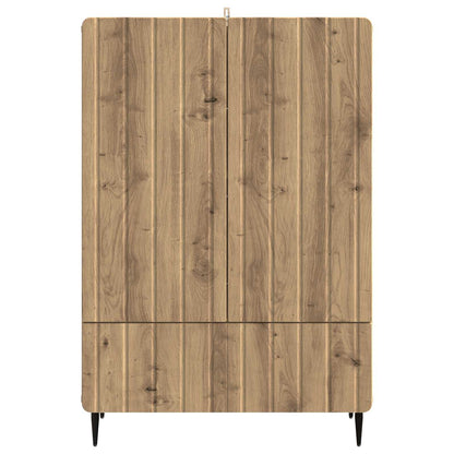 vidaXL Sideboard Artisan Oak 66 x 34.5 x 97 cm Engineered Wood