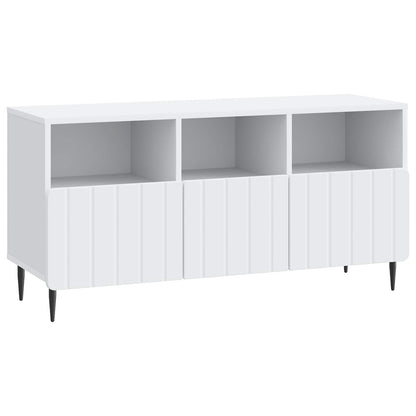 vidaXL TV Cabinet with Drawer White 102 x 34.5 x 50 cm Engineered Wood