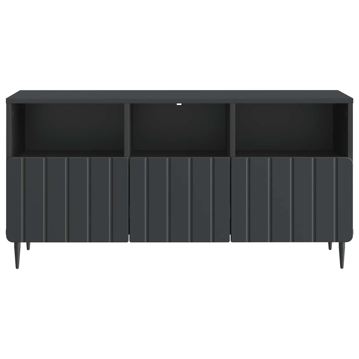 vidaXL TV Cabinet with Drawer Black 102 x 34.5 x 50 cm Engineered Wood