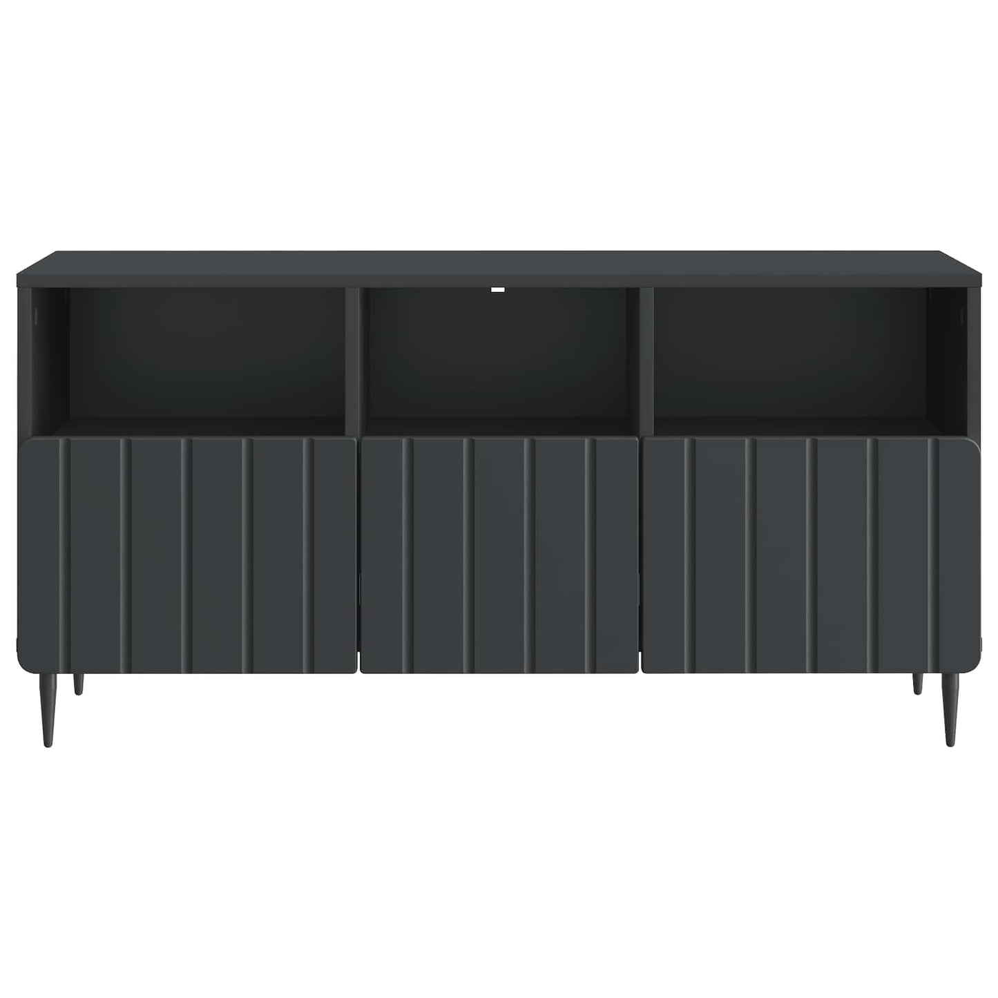vidaXL TV Cabinet with Drawer Black 102 x 34.5 x 50 cm Engineered Wood