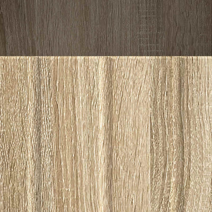 vidaXL TV Cabinet Sonoma Oak 102 x 34.5 x 50 cm Engineered Wood