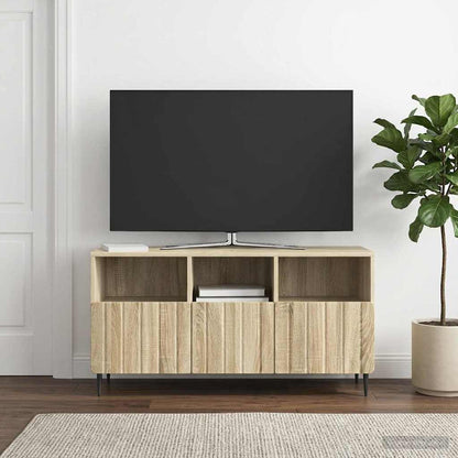 vidaXL TV Cabinet Sonoma Oak 102 x 34.5 x 50 cm Engineered Wood