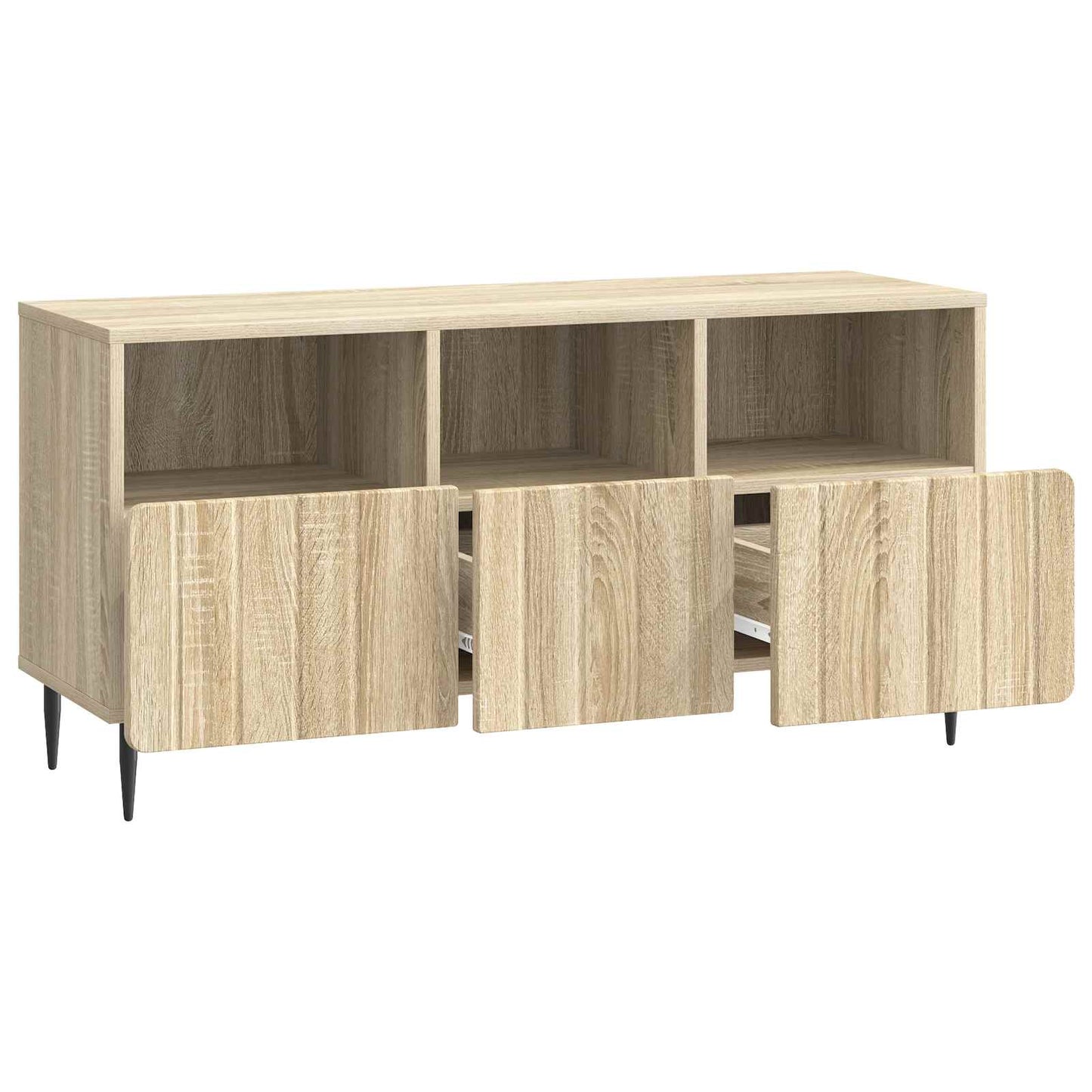 vidaXL TV Cabinet Sonoma Oak 102 x 34.5 x 50 cm Engineered Wood