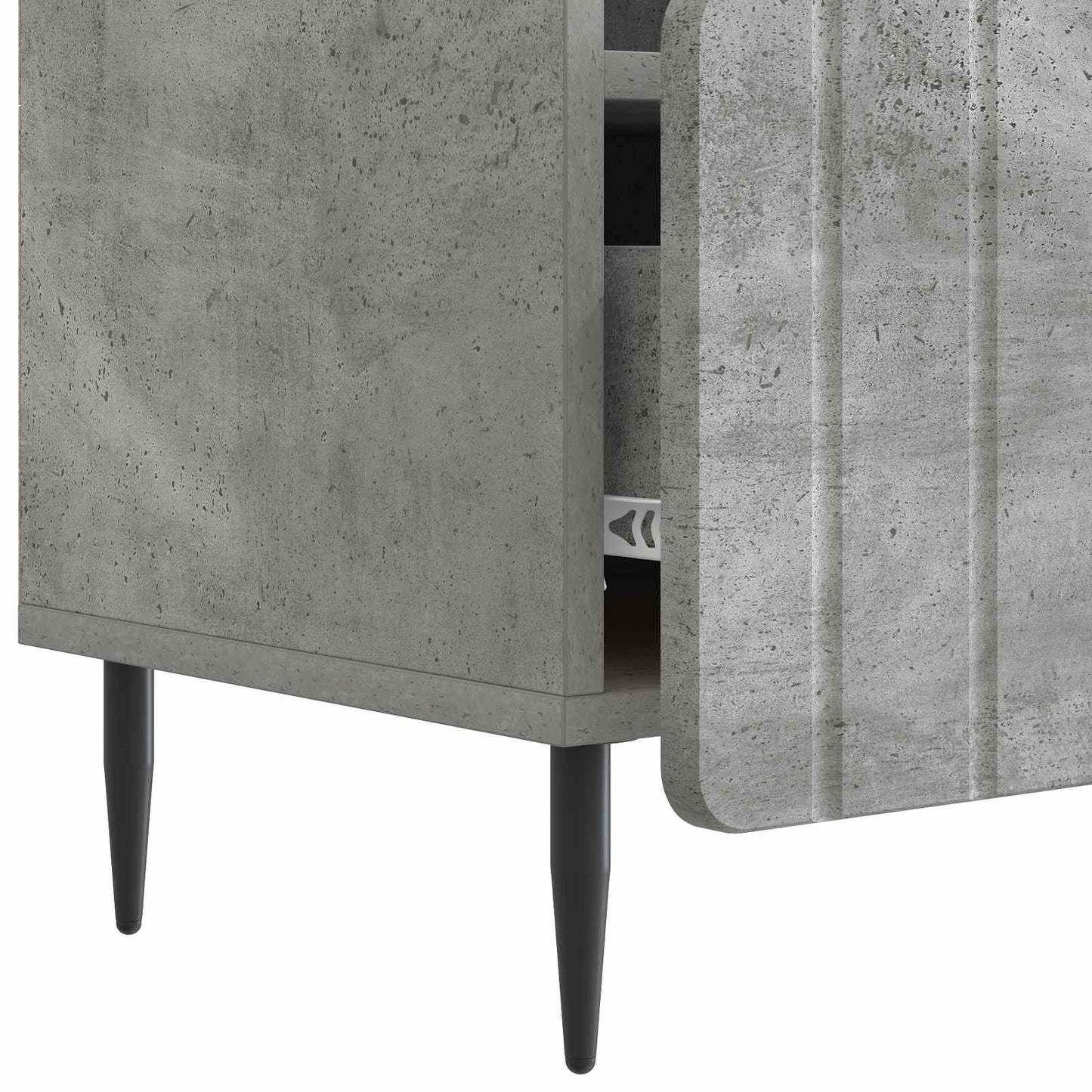 vidaXL TV Cabinet Concrete Grey 102 x 34.5 x 50 cm Engineered Wood