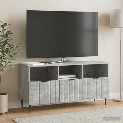 vidaXL TV Cabinet Concrete Grey 102 x 34.5 x 50 cm Engineered Wood