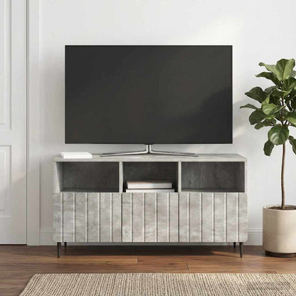 vidaXL TV Cabinet Concrete Grey 102 x 34.5 x 50 cm Engineered Wood
