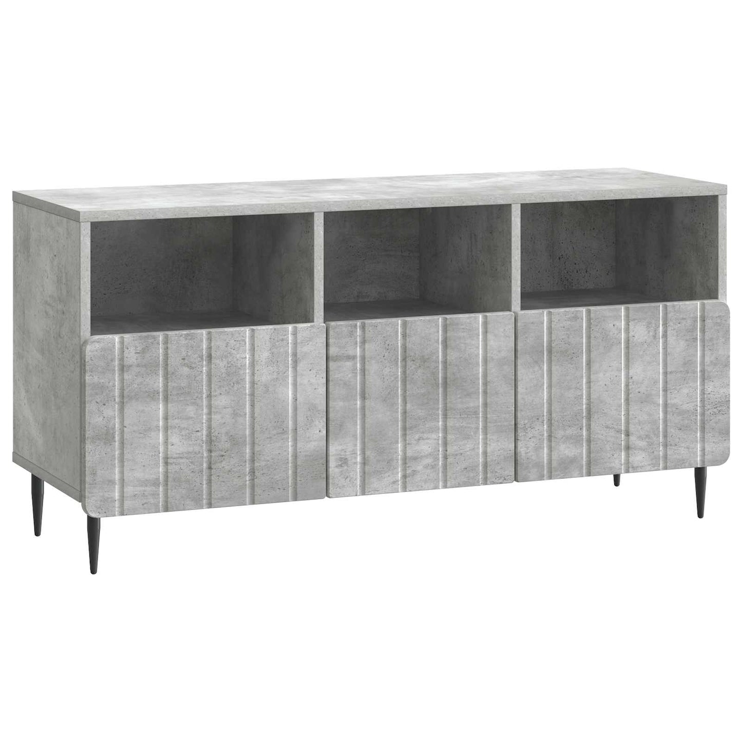 vidaXL TV Cabinet Concrete Grey 102 x 34.5 x 50 cm Engineered Wood