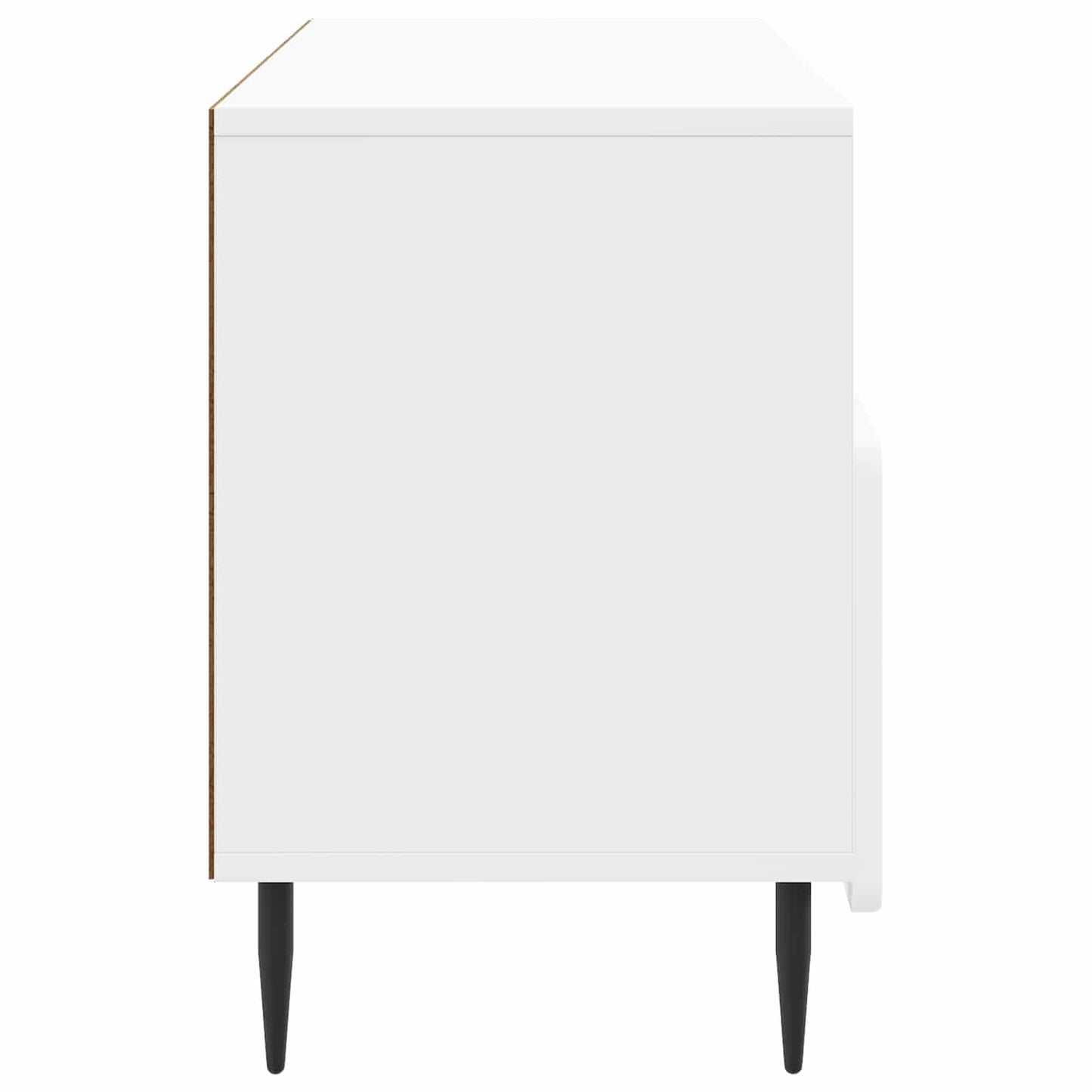 vidaXL TV Cabinet High Gloss White 102 x 34.5 x 50 cm Engineered Wood