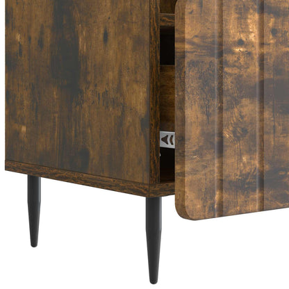 vidaXL TV Cabinet Smoked Oak 102 x 34.5 x 50 cm Engineered Wood