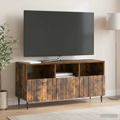 vidaXL TV Cabinet Smoked Oak 102 x 34.5 x 50 cm Engineered Wood