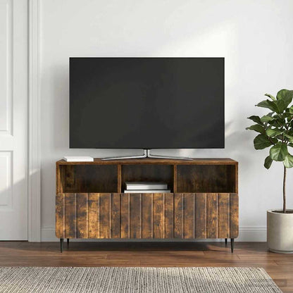 vidaXL TV Cabinet Smoked Oak 102 x 34.5 x 50 cm Engineered Wood