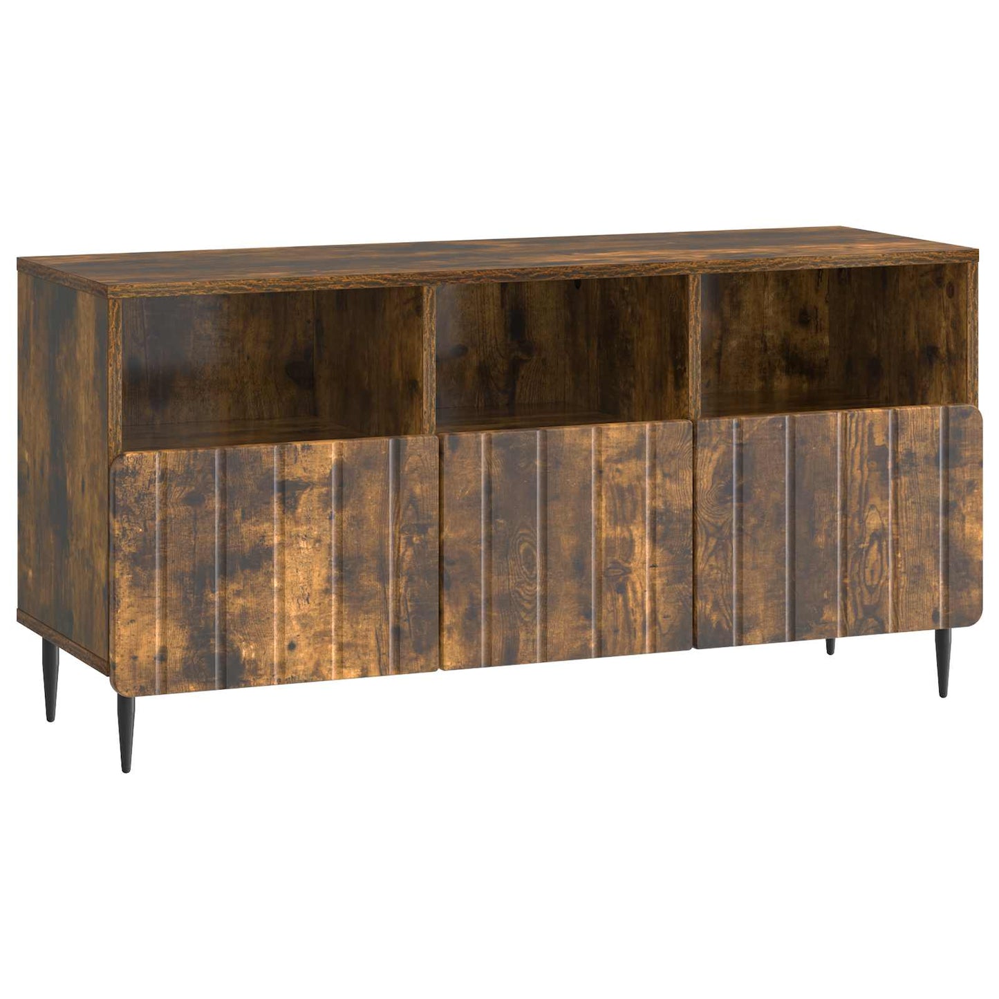 vidaXL TV Cabinet Smoked Oak 102 x 34.5 x 50 cm Engineered Wood