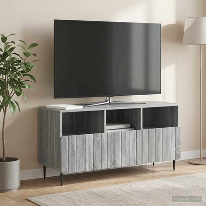vidaXL TV Cabinet Grey Sonoma 102 x 34.5 x 50 cm Engineered Wood