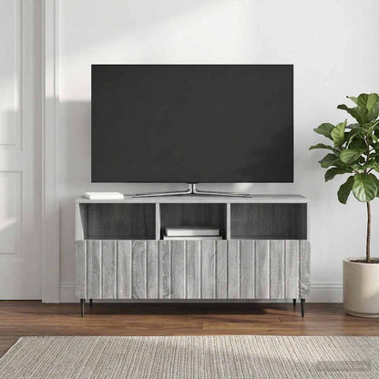 vidaXL TV Cabinet Grey Sonoma 102 x 34.5 x 50 cm Engineered Wood