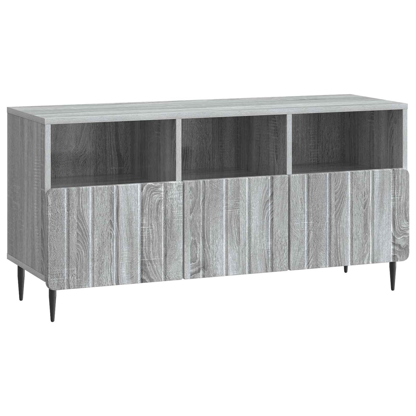vidaXL TV Cabinet Grey Sonoma 102 x 34.5 x 50 cm Engineered Wood